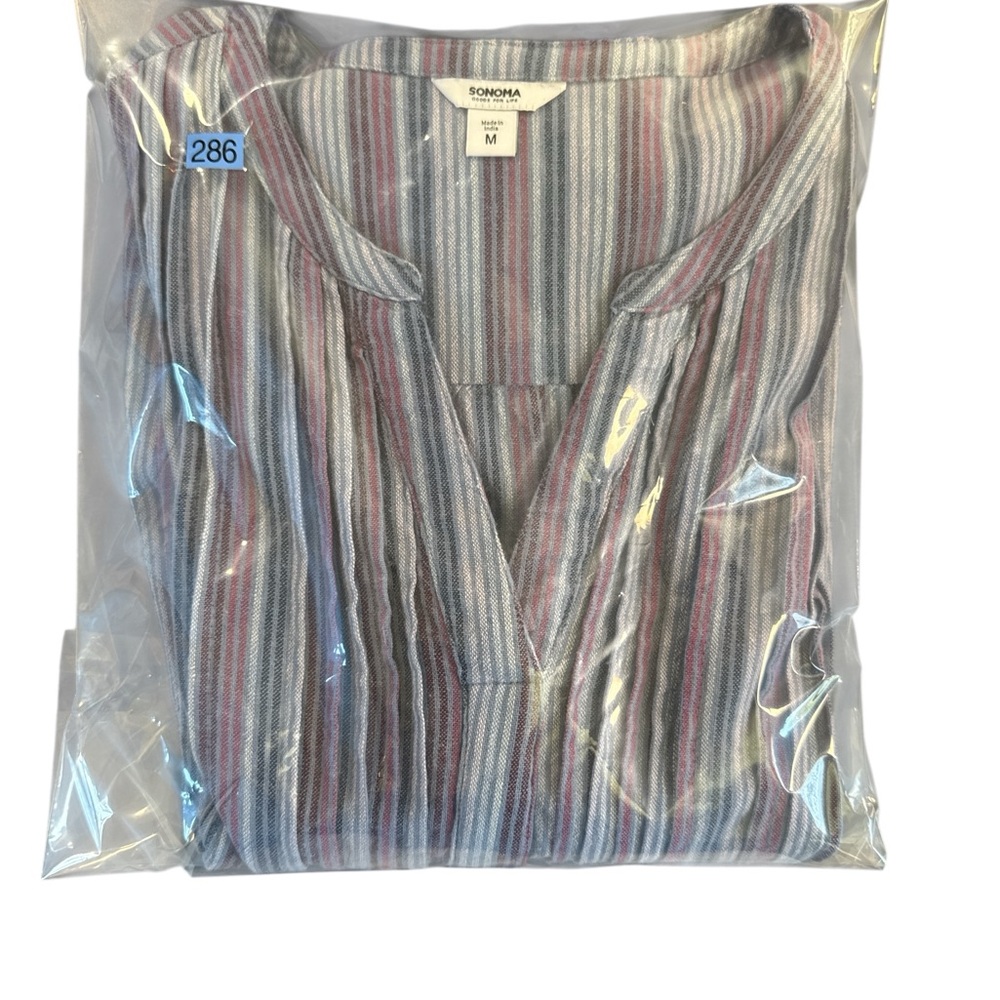 Sonoma Striped Knit Dress in Blue and Pink - Picture 8 of 8